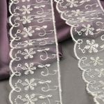 Кружево капроновое 65 мм / 13.7 м, 30011 цв.002 бл.желтый, Kruzhevo