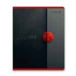 Тетрадь ученическая общая, софт-тач ламинация + выборочный лак, A5+ 96 л. на скобе 65 г/м², белизна 100 %, 5 шт, клетка, 01004 Тень полуночного сада, Светоч 96Т17