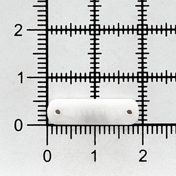 Украшение пришивное 19х5 мм, пластик, молочный, СВ_Т-23, 36 шт