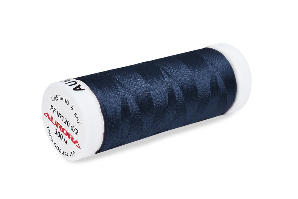 Нитки для креативных работ Aurora №120, 300 м, цв. PF358, 5 катушек