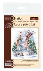 Набор для вышивания нитками МП Студия, Герда, 30х25 см