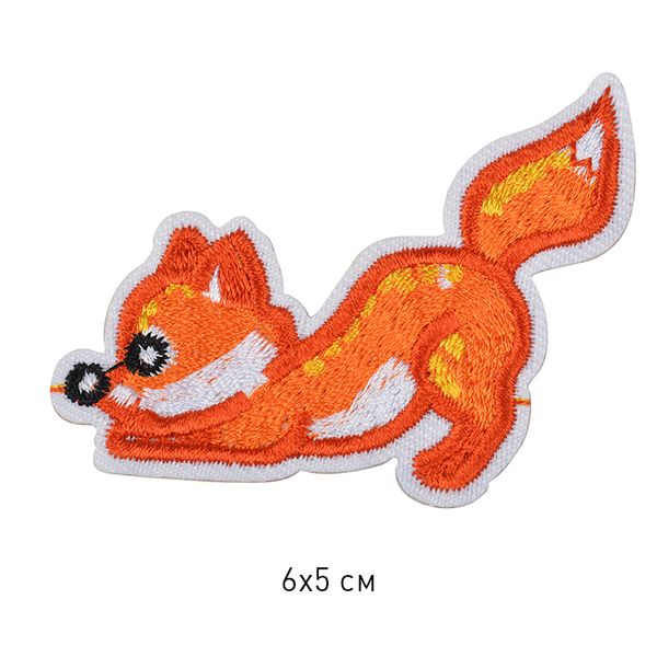 Термоаппликация TBY-2202 Лиса 6х5 см, уп.10 шт