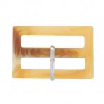 Пряжка ременная пластик 35 мм (внешн. 44х29 мм), Col.C св. коричневый, CNY155, 6 шт