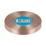 Лента атласная 1-сторонняя 12.0 мм / 33±2 метра, №060 бежевый, в термоплёнке, Gamma