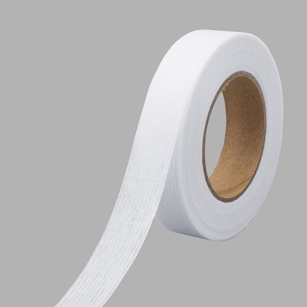 Лента нитепрошивная клеевая по долевой 20.0 мм / 25 метров, 40 г/м², цв. белый, 6441-1121
