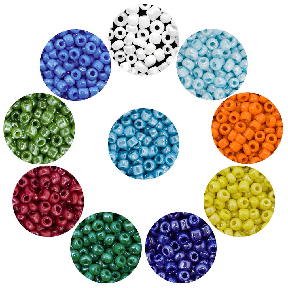 Набор бисера 11/0 ассорти №6 в тубе, 10 цветов, Astra&Craft