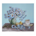 Набор для вышивания нитками Hobby&Pro, Ромашковый чай, 40х30 см