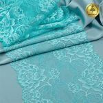 Кружево эластичное (стрейч) L838 180мм цв.04 мятный, 25 м, Kruzhevo