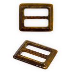 Пряжка пластиковая 40 мм, янтарь мраморный, П05(2.06-454-40), 10 шт