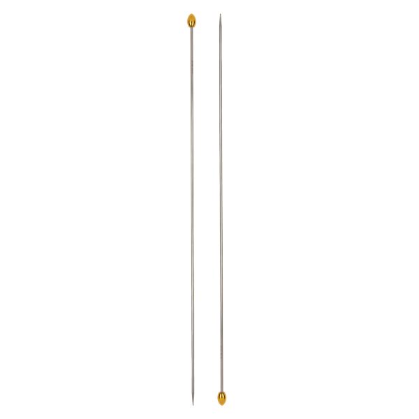 Спицы прямые ⌀2.5 мм, 35 см, Alpina SIL-02