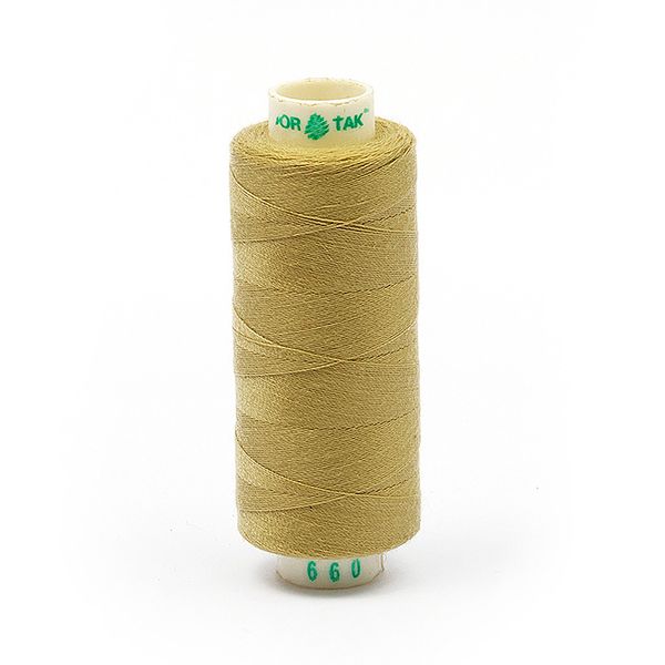 Нитки швейные бытовые Dor Tak 40/2, 366 м / 10 кат., 660 серый