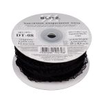 Резинка бельевая (ажурная) 12.0 мм / 25 метров, черный-2, Blitz DT-08