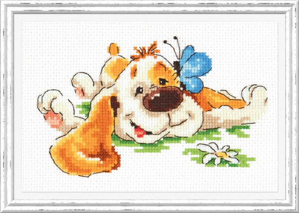 Набор для вышивания нитками Чудесная игла, Без задних ног! 15х9 см