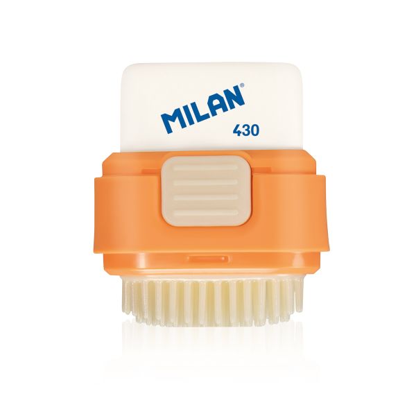 Ластик квадратный в защитном пенале с щеточкой 15,7х9,5х5 см, 16 шт, Milan 4901116FA