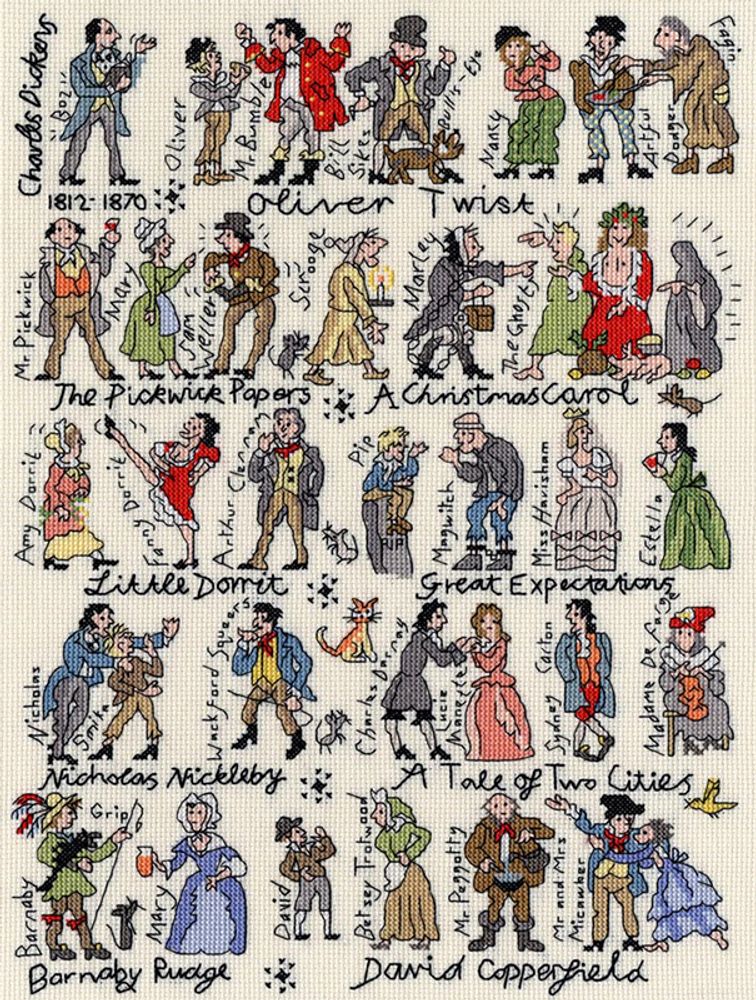 Bothy Threads, Dickens (Диккенс), 28х38 см /TOS/