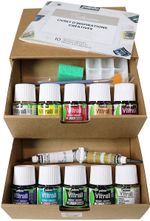 Набор красок Pebeo Vitrail Коллекция по стеклу и металлу с аксессуарами 10 цв. 45 мл