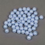 Бусины пластик (перламутр) ⌀12 мм, цв.A26 голубой, уп.500г (530 шт), Magic4Hobby