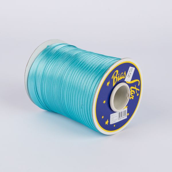 Косая бейка атласная 15 мм / 132±1 метра, В117 грязно-бирюзовый, NGK-15P