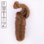 Трессы для кукол 15 см, 100 см, 38 г, 04 русый, HobbyBe HAR-4