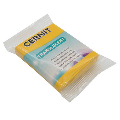 Полимерная глина Cernit Translucent запекаемая, прозрачная 56 гр, 721 прозрачный янтарь