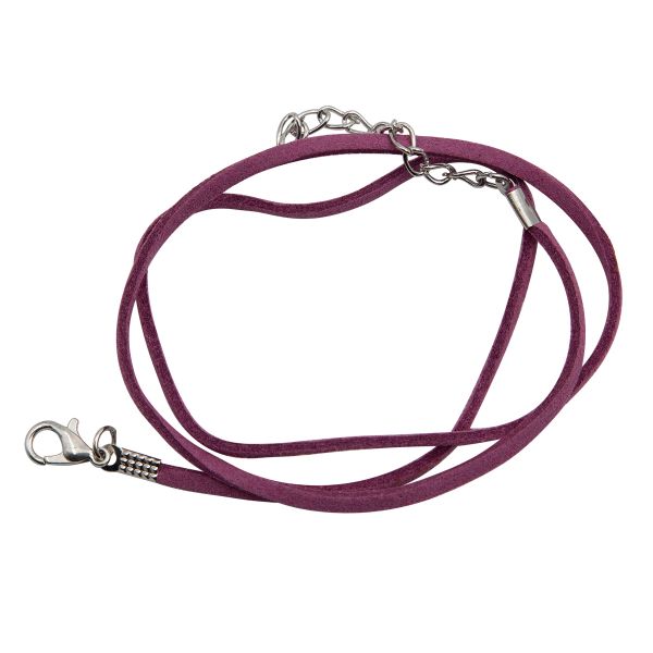 Шнур с замком замшевый, 2мм, 45см. Astra&Craft (6067 розовый), 65237