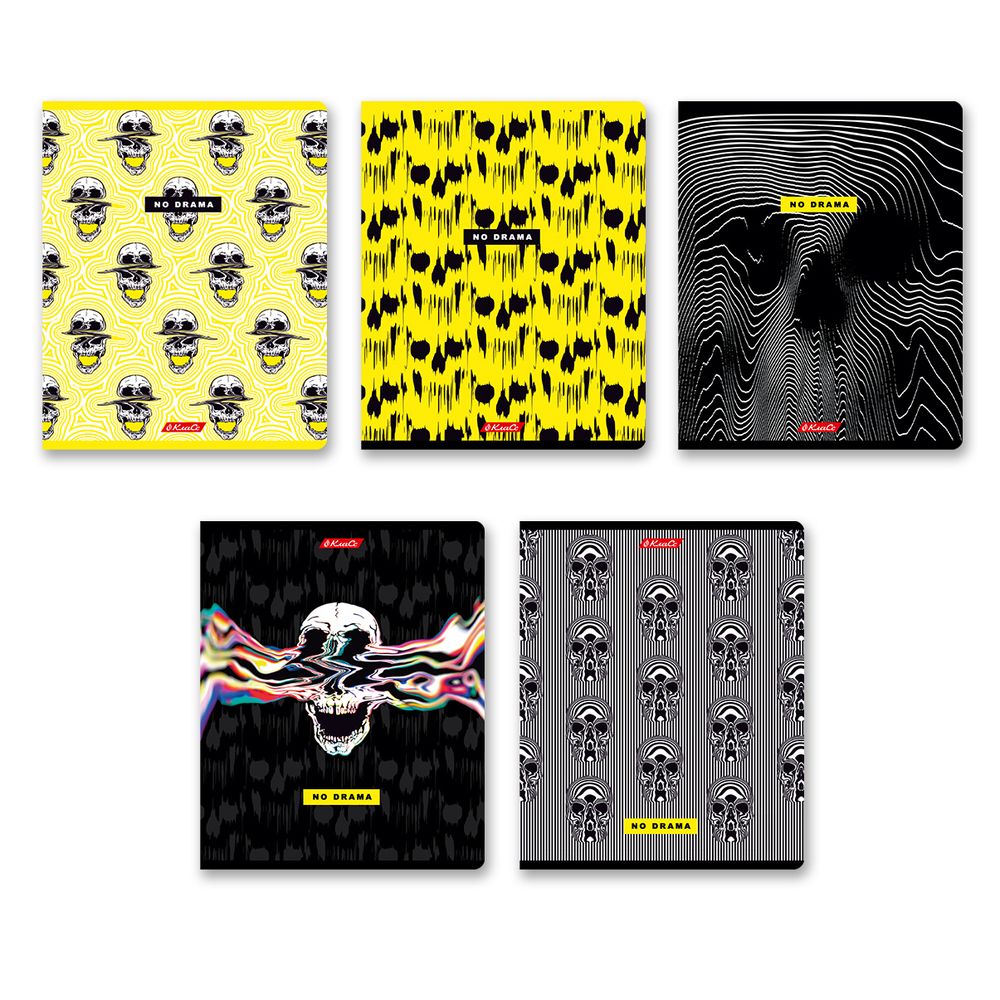 Тетрадь ученическая общая, твин лак, A5+ 40 л. на скобе 65 г/м², белизна 100%, 10 шт, клетка в термоусадочной пленке, 000474 Взрыв мозга, Светоч 40ТСК5_8_2_1