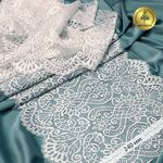 Кружево бельевое эластичное 240 мм / 25 м, 40992, цв.001 белый, Kruzhevo
