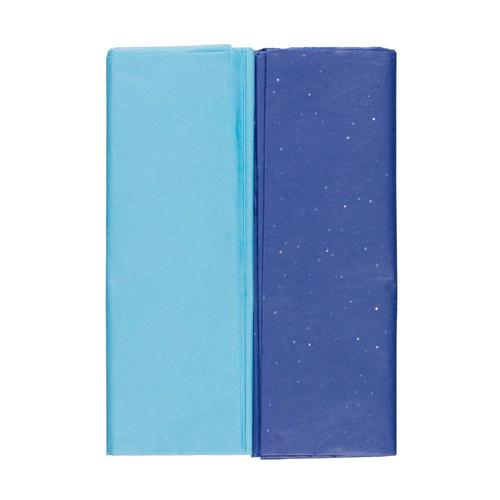 Бумага тишью 50х70 см, 5 шт, 10 л. 03 синий/голубой, Stilerra TPA-03