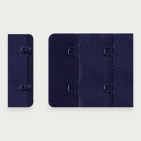 Застежки для бюстгальтера текстильные 2х2, 38 мм, 25 шт, 061 т.синий, Arta