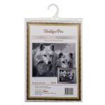 Набор для вышивания нитками Hobby&Pro, Белые волки, 29х23 см