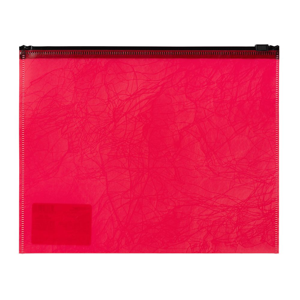 Папка-конверт на ZIP-молнии A5+ 180 мкм волокно, 10 шт, красный ЕС211230045, Expert Complete ЕС211230045