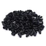 Наконечник для шнура пластик колокол ⌀6/9 мм, 14х11 мм, ПП, черный, 100 шт