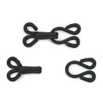 Крючки пришивные для меховой одежды, сталь черный цв, Prym