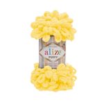 Пряжа Alize (Ализе) Puffy / уп.5 мот. по 100 г, 9м, 216 желтый A