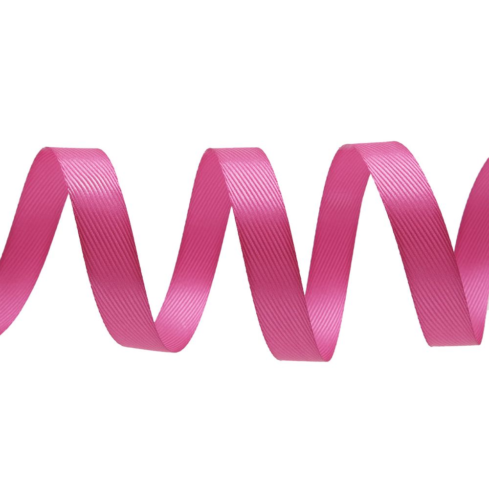Лента декоративная ёлочка 15.0 мм / 20±1 метров, 24 фуксия