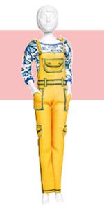Одежда для кукол DressYourDoll, №4. Tilly Yellow