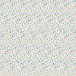 Ткань для пэчворка Peppy Нежная история, рулон 112 см / 5 метров, НИ-14 голубой, Peppy