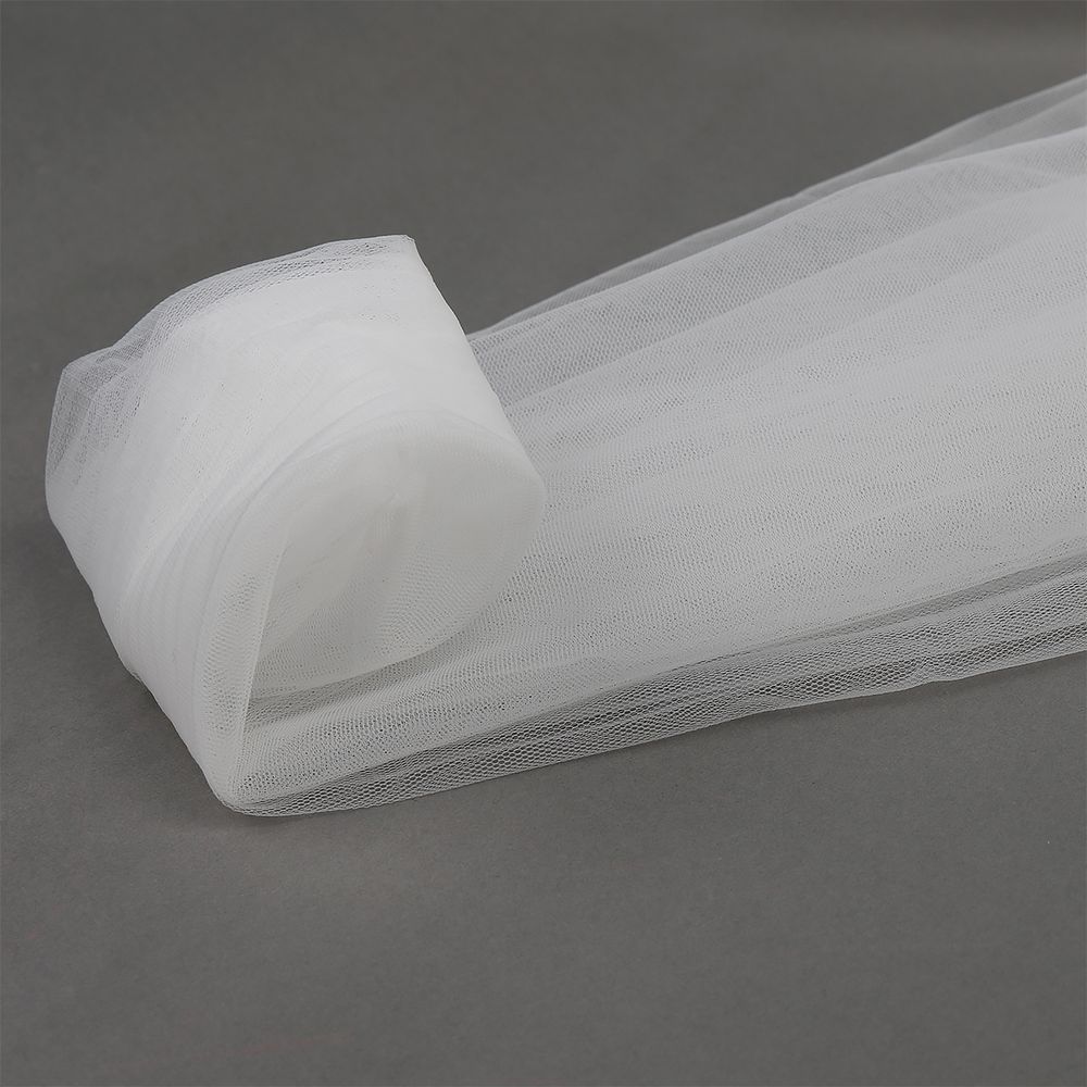 Сетка бельевая эластичная ультратонкая (эффект голого тела) 20 г/м², шир.300 см / 5 метров, Т1116.01/5, молочный /Т1116.01/5/