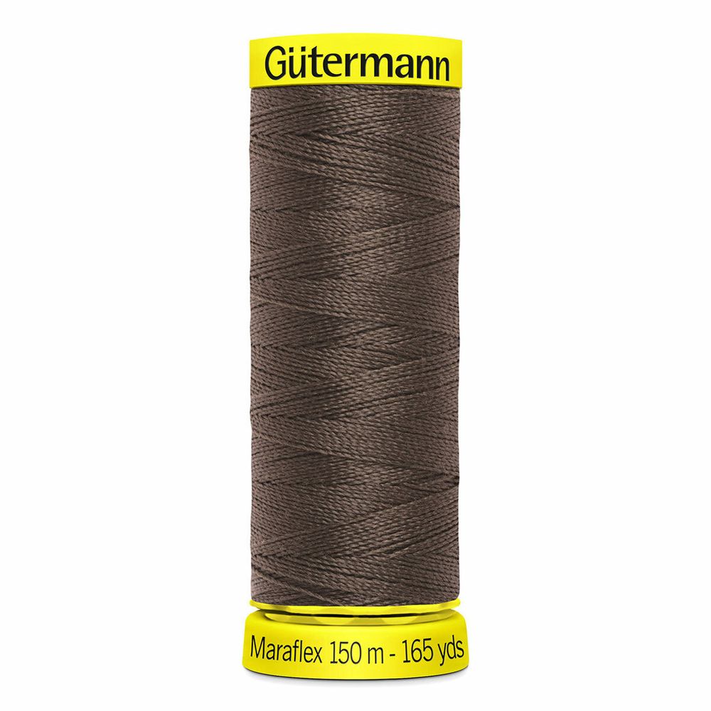 Нитки для трикотажа Gutermann Maraflex, 150м, 446 сигнальный коричневый, 5 катушек