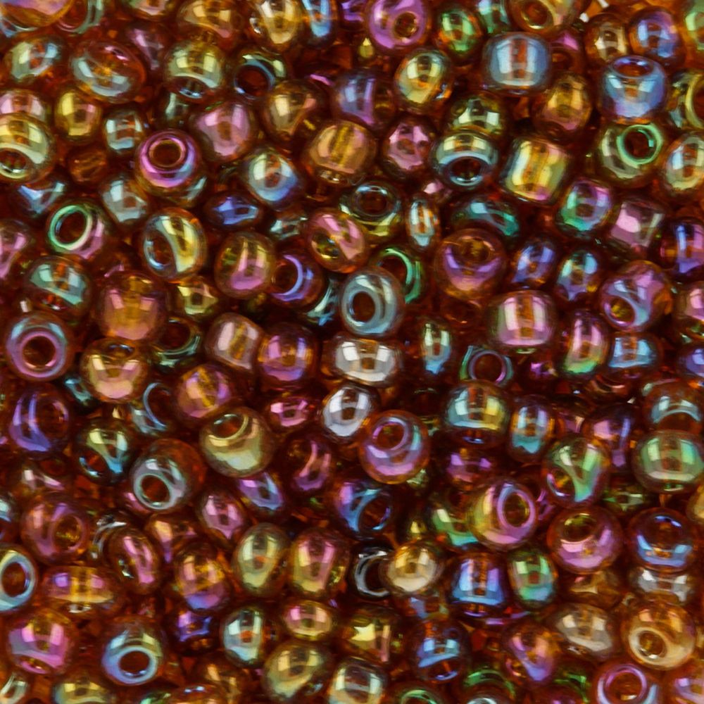Бисер Zlatka 11/0 (2.1 мм), 100 г (10х10 г), №0162C янтарный, GR
