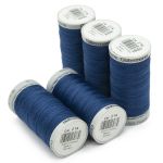 Нитки суперкрепкие Gutermann Extra Strong M782, 100м, 214 т.лазурный, 5 катушек