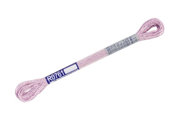 Мулине Gamma вискоза 100%, цв.R0761 лаванда, 12 мотков по 8 метров