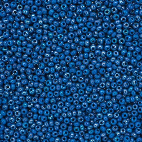 Бисер Preciosa непрозрачный с радужным покрытием 10/0 (2.3 мм), круг.отв, 20гр, уп.5 шт