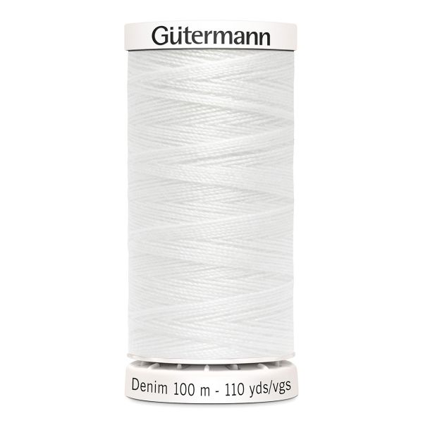 Нитки для джинсовых тканей Gutermann Denim 50, 100м, 1016, 5 катушек