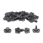 Крючки пришивные декоративные 25х14 мм, pewter, 10 шт