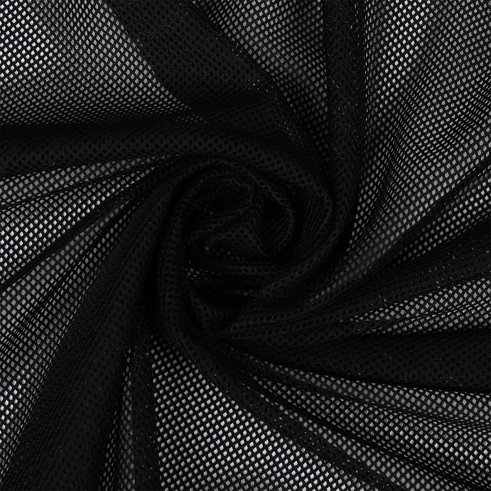 Сетка подкладочная трикотажная 65 г/м², 170 см / 100 метров, TBY.0354.03, цв.03 черный