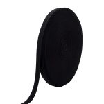 Стропа (ременная лента) 26 мм / 100 метров, [17.55 г/пог.м], матовая, имитация хлопка, 17 черный, 3Al357