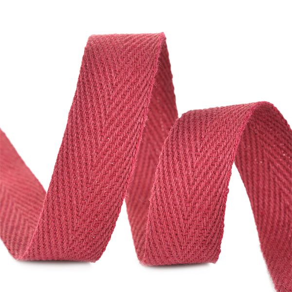 Тесьма (лента) киперная (100 х/б) 15 мм / 5 метров, 3.8 г/п.м., CT15178 цв.F178 бордовый