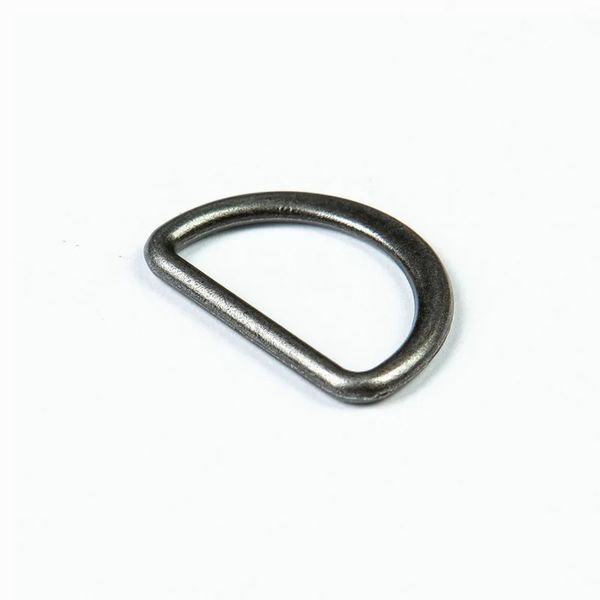 Полукольцо литое металл внутр. 20 мм (внешн. 25х17 мм), плоское, 20 шт, т.серый ГР, 53015