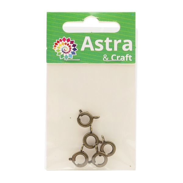 Замок для бус кольцо 9мм, 5 штук, Astra&Craft (латунь), 4AR240